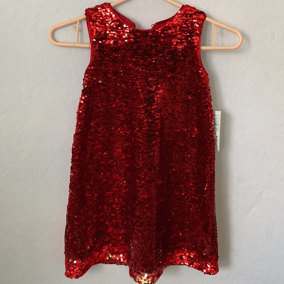Cat & Jack Reversible Sequin Snowflake Dress - Picture 5 of 12